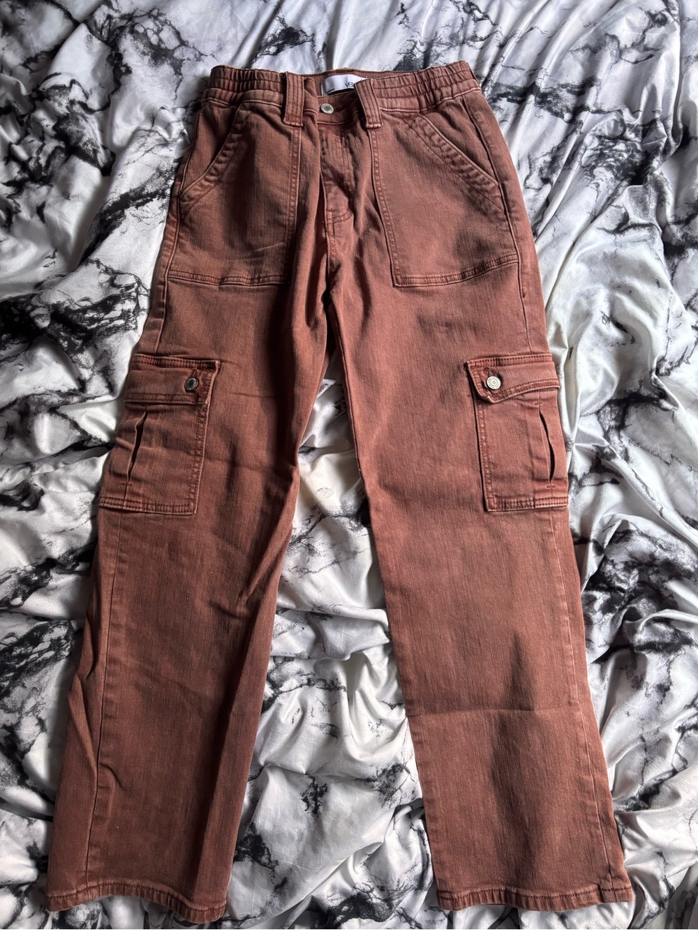 Wide Leg Women's Jeans in Mauve Pink - Relaxed Flare Style - Picture 2 of 4